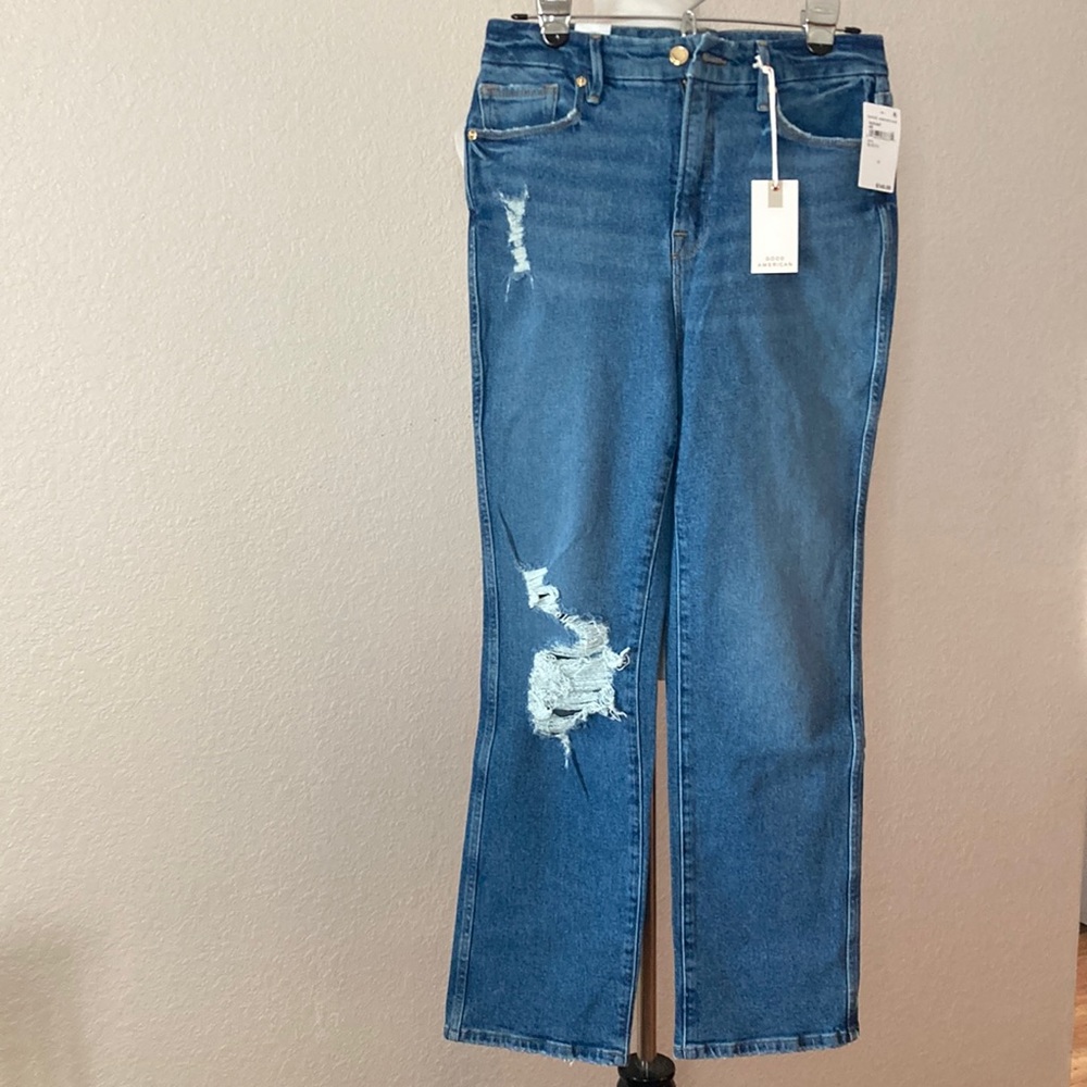 New Good American straight cut jeans